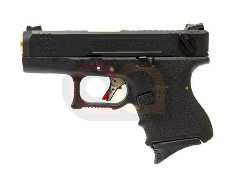 [WE-Tech] Custom SAI Style 26 T1 Airsoft GBB Pistol[BLK Slide & Gld Barrel]