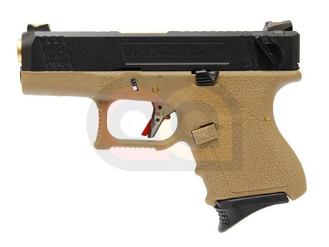 [WE] Custom SAI Style 26 T6 Airsoft GBB Pistol[SV Slide & GLD Barrel]