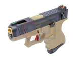 [WE] Custom SAI Style 26 T6 Airsoft GBB Pistol[SV Slide & GLD Barrel]