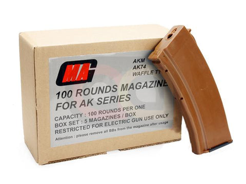 [MAG] AKM 100rds Magazine[For Tokyo Marui AK47][5pcs/Set][Bakelite]