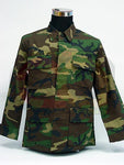 SWAT Airsoft Camo Woodland BDU Uniform Shirt Pants L