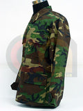 SWAT Airsoft Camo Woodland BDU Uniform Shirt Pants L
