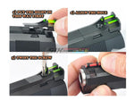 [AIP] ALUMINIUM  FRONT AND REAR SIGHT [FIBER] VERSION.2 FOR TM 5.1