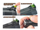 [AIP] ALUMINIUM  FRONT AND REAR SIGHT [FIBER] VERSION.2 FOR TM 5.1