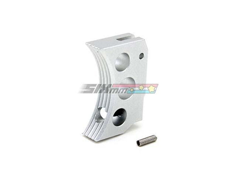 [AIP] Aluminum Trigger [Type F] for Marui Hi-capa [Short] [Silver]