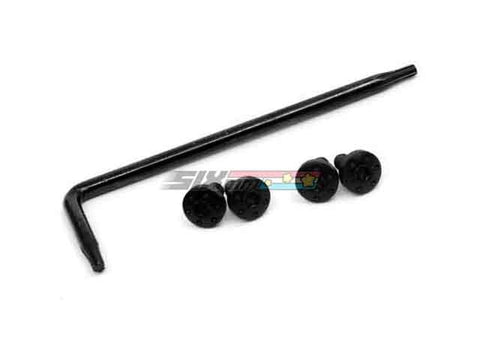 [AIP] Steel Grip Screws For Tokyo Marui 1911 GBB Series[Type 1][BLK]