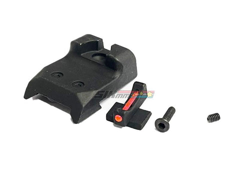 [Army Force] Full Metal Fiber Front & Rear Sight Set[For Tokyo Marui HI CAPA GBB Series][BLK]