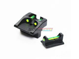 [BELL] Fiber Optic Front and Rear Sight Set[For Tokyo Marui/ Umarex GLOCK Series]