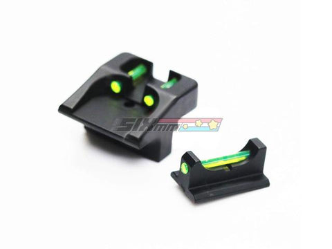 [BELL] Fiber Optic Front and Rear Sight Set[For Tokyo Marui/ Umarex GLOCK Series]