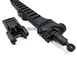 [BELL] G36 KAC Style Flip Up Front and Rear Sight with Optic Rail Set[BLK]
