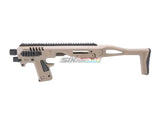 [CAA Airsoft] Micro RONI Pistol-Carbine Conversion[For Glock G17 G18 GBB series][Tan]
