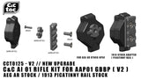 [C&C Tac] AI 01 Rifle Conversion Kit [W/ AEG M4 Stock Adapter & M1913 Rail Adapter][For Action Army AAP-01 GBB Series][2022 Ver.][Ver.2]