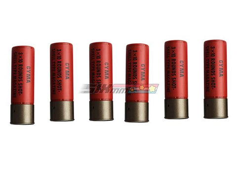 [CYMA] M870 Air-cocking Shotgun Shell Cartridge[Red][6pcsSet]