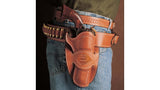 [DeSantis Desperado] Cowboy Revolver Leather Belt Holster[Tan][Right Handed]