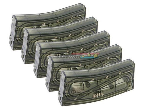 [ARES] 140 rds M16 Mid Cap Magazine for M4 / M16 AEG [5pc] [1box] [Transparent]