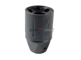 [MadDog] SR Style Airsoft Flash Hider[-14mm CCW][BLK]