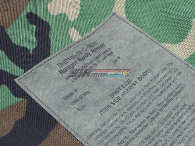 [Idiot Tailor] Replica Ranger Body Armor RBA Vest[Woodland] – Asiaairsoft