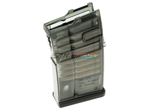 [VFC] Umarex HK417 AEG Mid-Cap Magazine[Translucent][100rds][BLK]