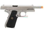[WE-Tech] 1911 MEU Full Metal GBB Pistol[Silver W/ Black Rubber Grip][SV]
