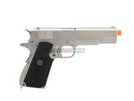 [WE-Tech] 1911 MEU Full Metal GBB Pistol[Silver W/ Black Rubber Grip][SV]