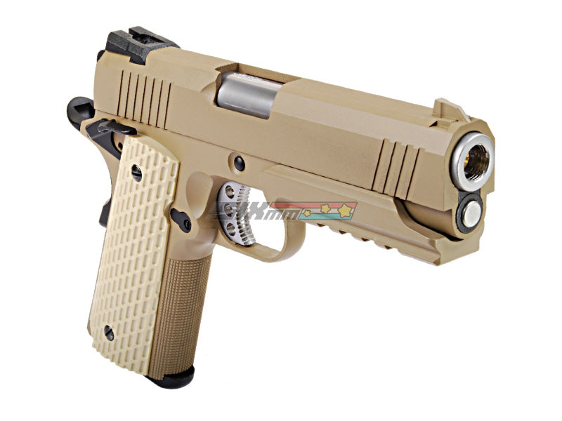 WE-Tech] 4.3 1911 Desert warrior GBB Pistol[Tan] – Asiaairsoft