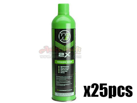 [WE-Tech] Airsoft Premium "2X" High Performance Green Gas[600ml][25pc]