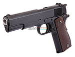 [WE-Tech] Full Metal 1911A1 US Government Airsoft GBB Pistol[BLK W/ Brown Grip]