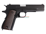 [WE-Tech] Full Metal 1911A1 US Government Airsoft GBB Pistol[BLK W/ Brown Grip]