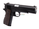 [WE-Tech] Full Metal 1911A1 US Government Airsoft GBB Pistol[BLK W/ Brown Grip]