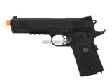 [WE-Tech] Full Metal 1911 MEU Airsoft GBB Pistol W/ Rubber Grip[Railed Ver.][BLK]