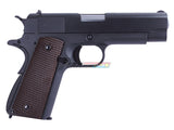 [WE-Tech] Full Metal 1943 US Government Airsoft GBB Pistol[BLK W/ Brown Grip][Short Ver.]