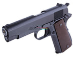 [WE-Tech] Full Metal 1943 US Government Airsoft GBB Pistol[BLK W/ Brown Grip][Short Ver.]