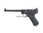 [WE-Tech] Full Metal Luger P08 6inch GBB Pistol [BLK][Medium Ver.]