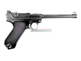 [WE-Tech] Full Metal Luger P08 6inch GBB Pistol [BLK][Medium Ver.]