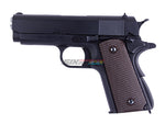 [WE-Tech] Full Metal Mini 1911 Airsoft GBB Pistol[BLK W/ Brown Grip][Type A]