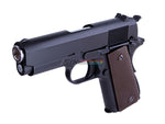 [WE-Tech] Full Metal Mini 1911 Airsoft GBB Pistol[BLK W/ Brown Grip][Type A]