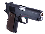 [WE-Tech] Full Metal Mini 1911 Airsoft GBB Pistol[BLK W/ Brown Grip][Type A]