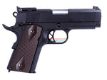 [WE-Tech] Full Metal Mini 1911 Airsoft GBB Pistol[BLK W/ Brown Grip][Type B]