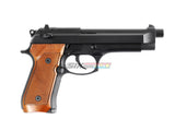 [WE-Tech] M92 / M9 Airsoft GBB Pistol with Brown Grip [No Marking]
